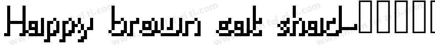 Happy brown cat shad字体转换